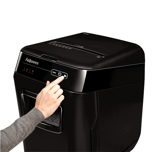 Fellowes AutoMax 200C Cross-Cut Auto-Feed Shredder 200 Sheet Tray DIN P-4