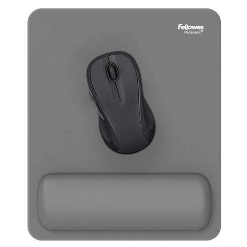 Fellowes Breyta Mouse Pad Wrist Rest Grey 200 x 240mm