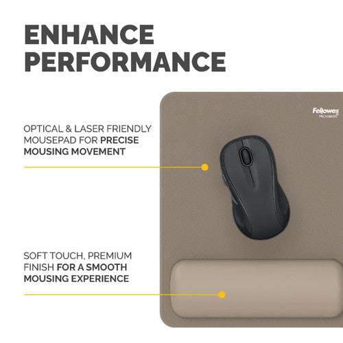 Fellowes Breyta Mouse Pad Wrist Rest Sand 200 x 240mm