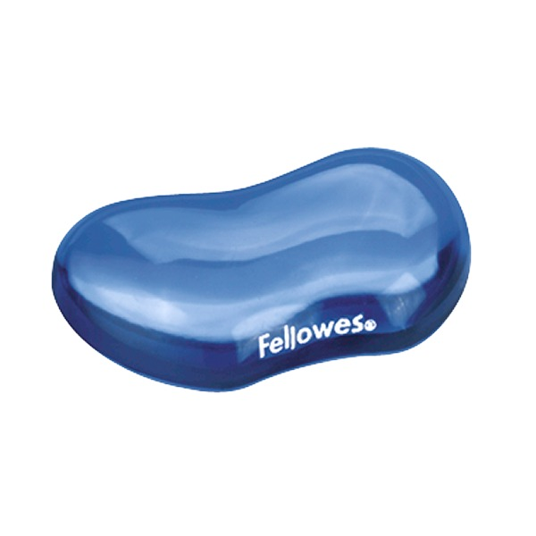 Fellowes Crystals Gel Flex Palm Rest Blue 122 x 88mm
