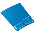 Fellowes Health-V Crystals Mouse Pad Wrist Rest Blue