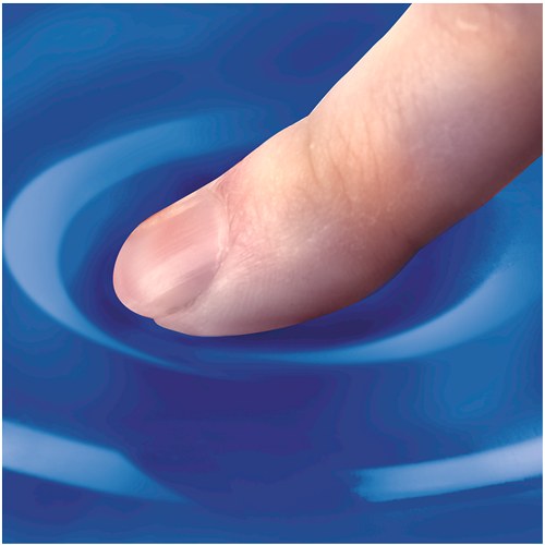 Fellowes Health-V Crystals Mouse Pad Wrist Rest Blue