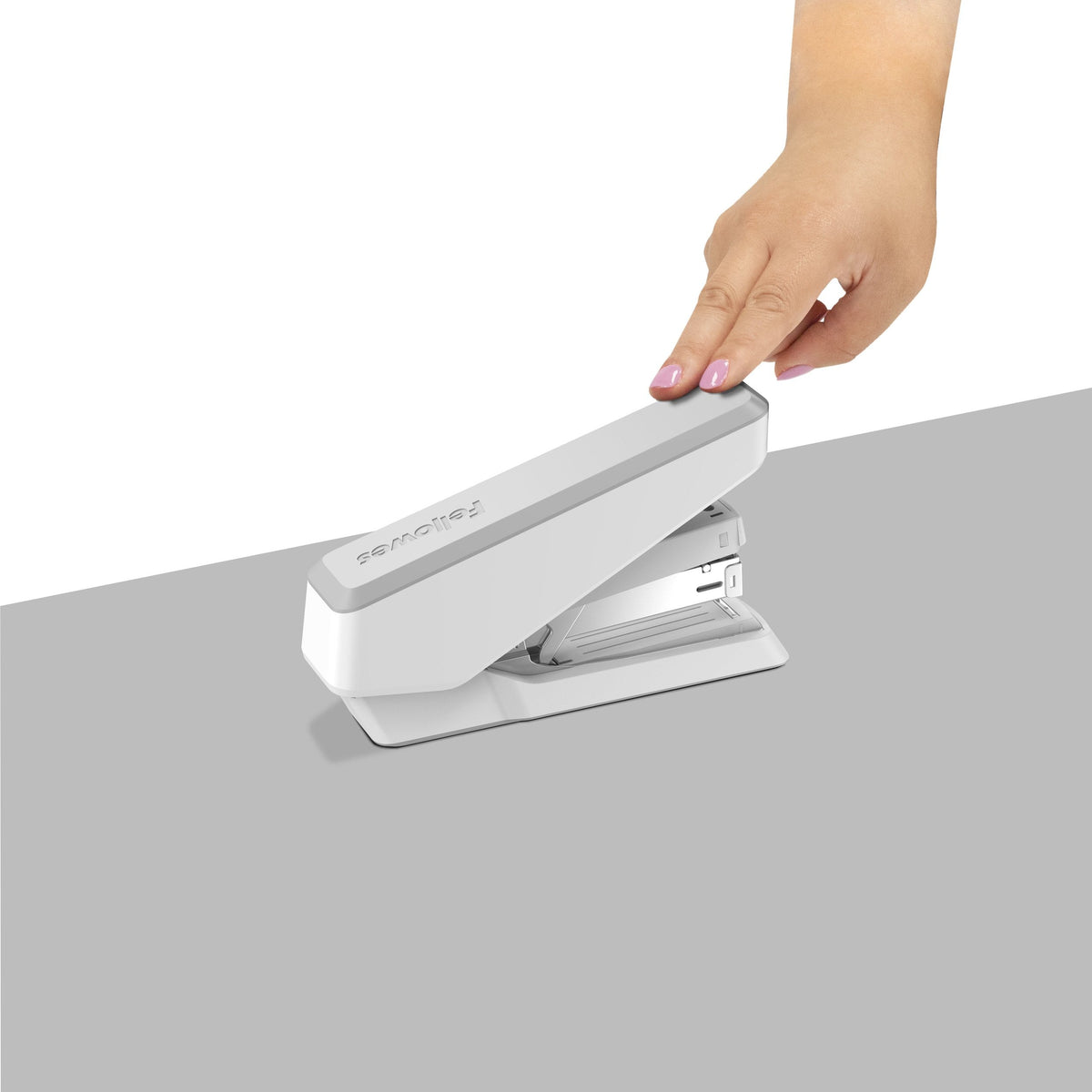 Fellowes LX870 Easypress Stapler with Microban 40 Sheets Full-Strip White