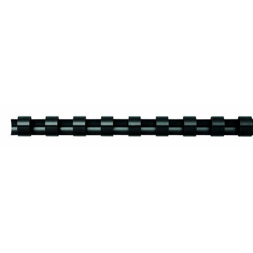 Fellowes Plastic Binding Combs 21 Ring 8mm Round Black Pack 100
