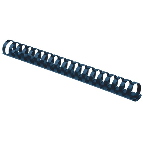 Fellowes Plastic Binding Combs 21 Ring 25mm Round Blue Pack 50