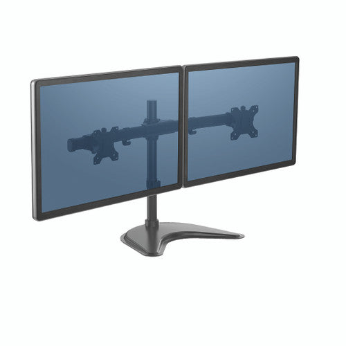 Fellowes Professional Series Freestanding Dual Horizontal Monitor Arm 8kg Black