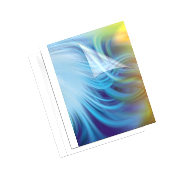 Fellowes Binding Covers Thermal Standard A4 3mm 16-30 Pages White Pack 100