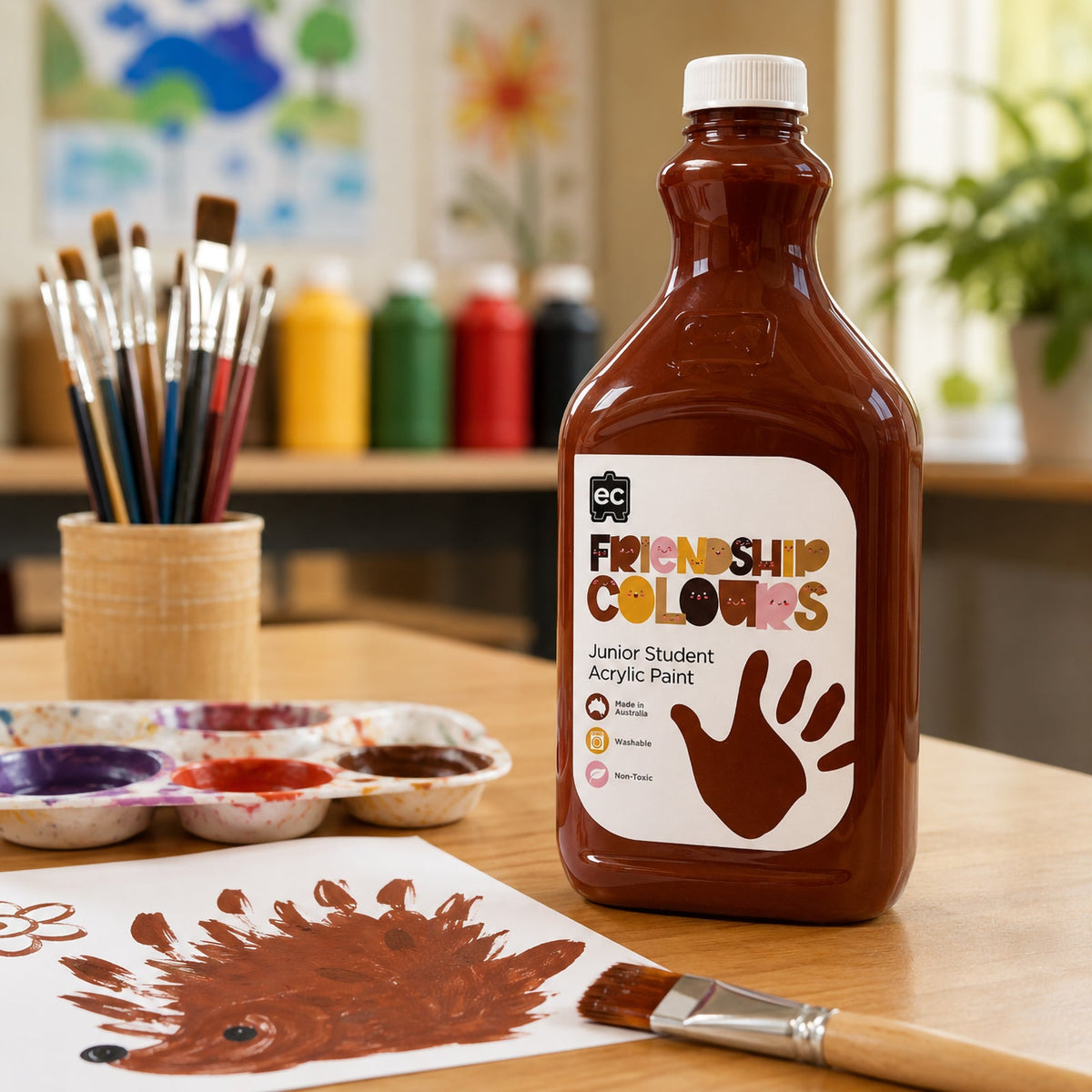 Friendship Colours Paint 2L Mahogany
