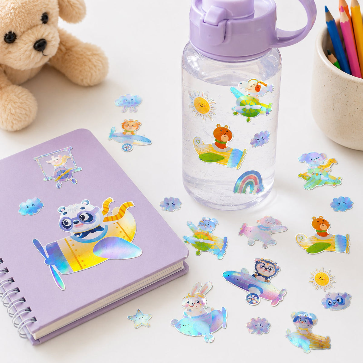 Furry Flyers Holo Sticker Set of 32