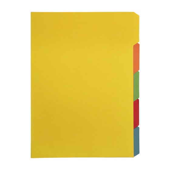 GBC Binding Tab Dividers A4 Colour Pack of 5