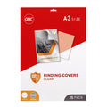 GBC Binding Cover A3 Clear 250 Micron Pack of 25