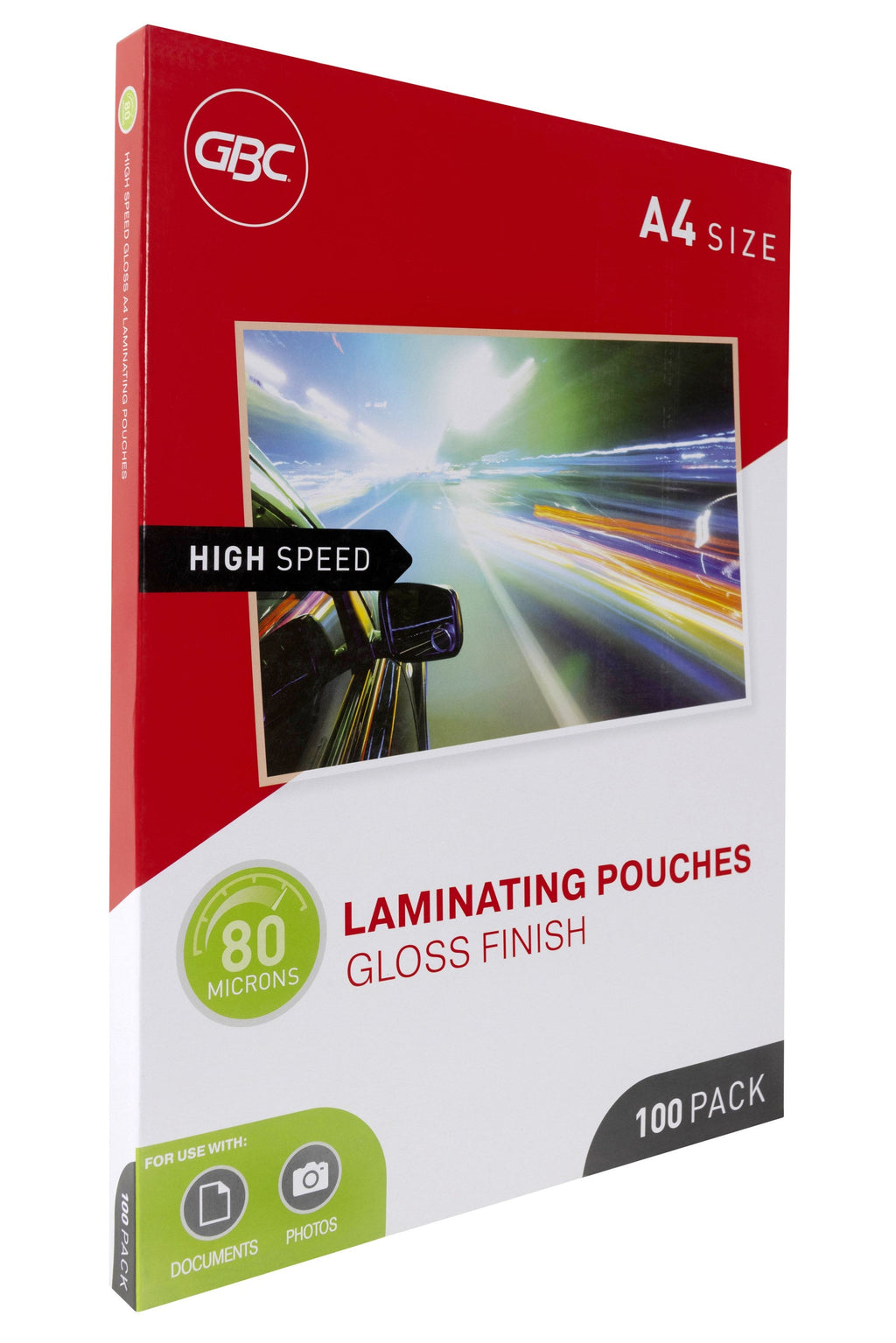 GBC Laminating Pouches A4 80 Micron Pack 100 High Speed