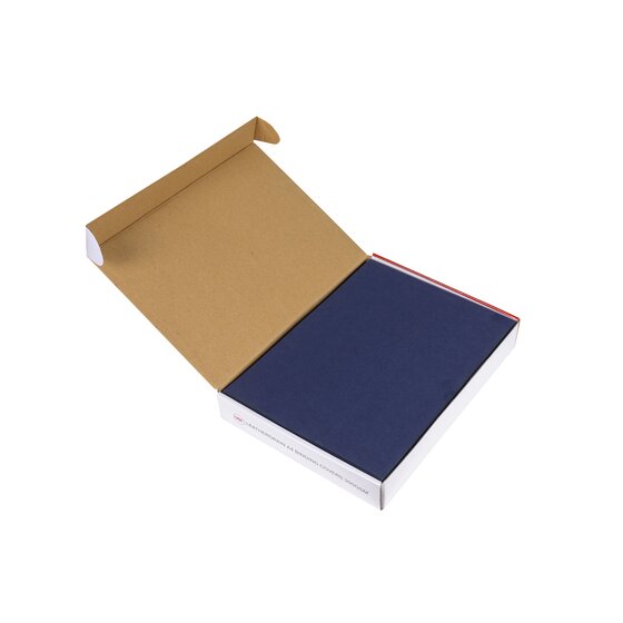 GBC Binding Cover A4 Leathergrain Navy Pack of 100