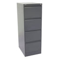 Rapidline Go Vertical Filing Cabinet 4 Drawer 460 x 620 x 1321mm Graphite Ripple