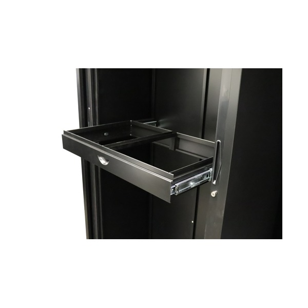 Rapidline Roll Out File Frame Only Black for Go Tambour Door Cupboard 1200mm W