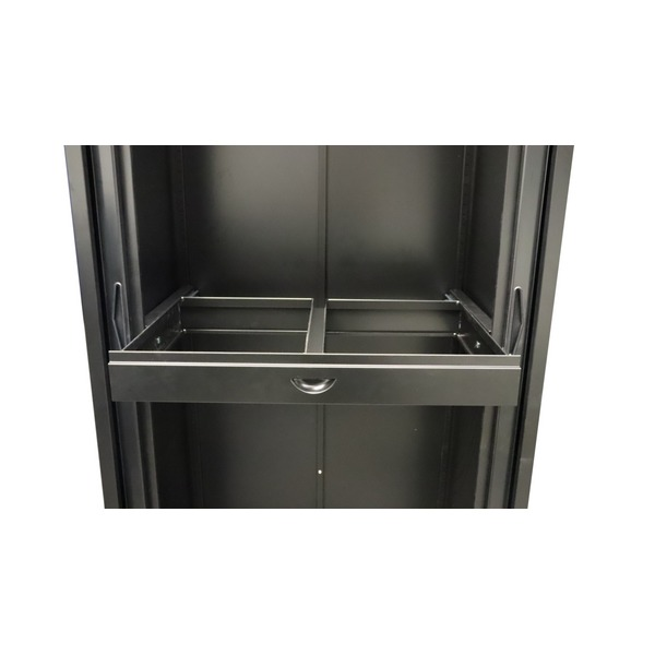 Rapidline Roll Out File Frame Only Black for Go Tambour Door Cupboard 1200mm W