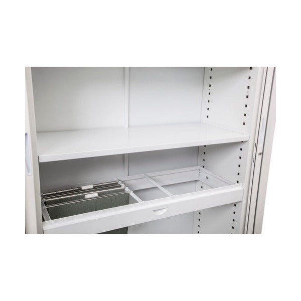 Rapidline Roll Out File Frame Only White for Go Tambour Door Cupboard 1200mm W