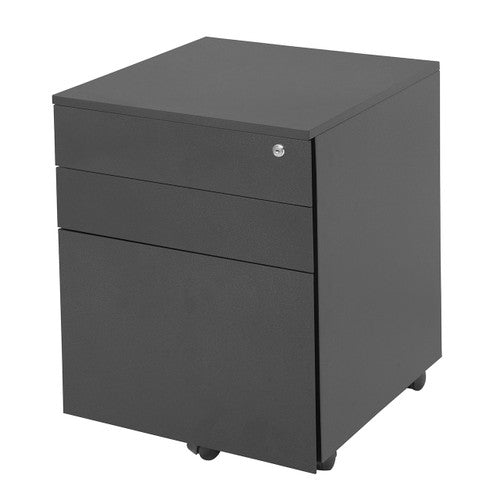 Rapidline Go Steel Mobile Pedestal 3 Drawer Graphite