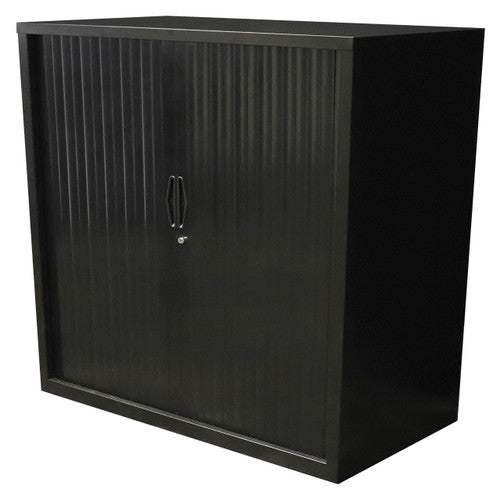 Rapidline Go Tambour Door Cupboard 1200 x 1016 x 473mm Black