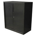 Rapidline Go Tambour Door Cupboard 1200 x 1200 x 473mm Black
