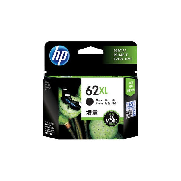 HP 62XL High Yield Ink Cartridge Black 600 Pages
