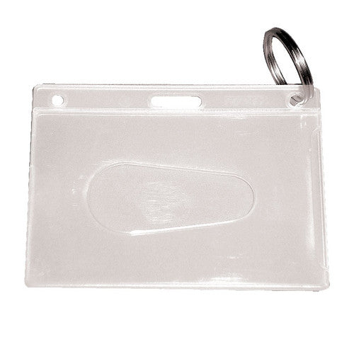 Kevron ID1800 ID Card Holder with Ring Clear Bag of 50