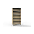Rapidline Rapid Infinity Bookcase 900 x 315 x 1800mm Natural Oak / Black