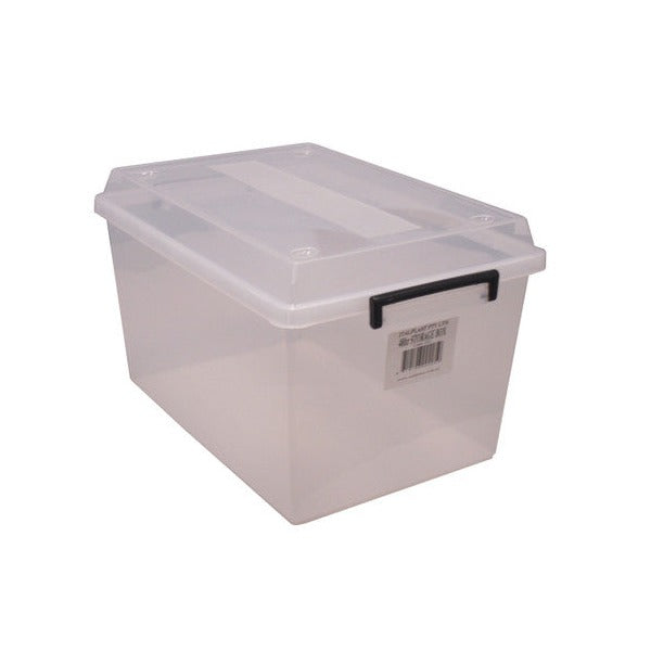Italplast Storage Box with Lid 48 Litre Clear