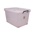 Italplast Storage Box with Rollers 94 Litre Clear