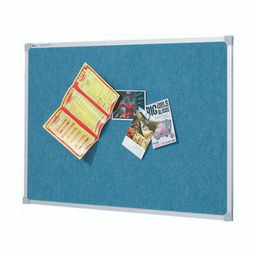 Quartet Penrite Fabric Pinboard Wedgewood 1200 x 900mm