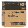 Kimberly Clark Costsaver Interfold Toilet Tissue White Packs of 72