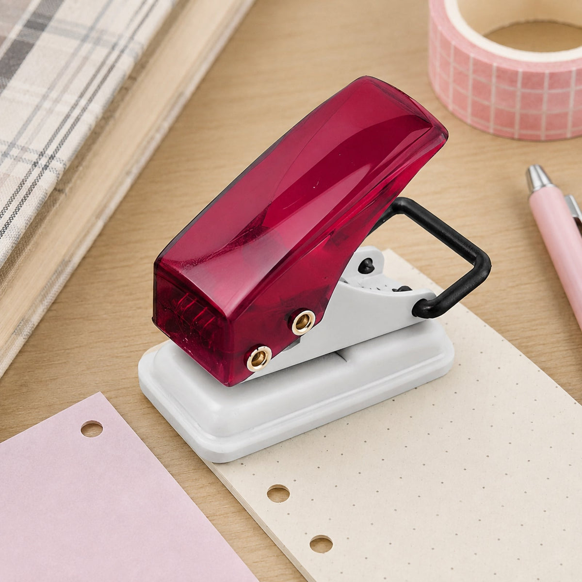 KW by Colby Little Gem 1 Hole Mini Paper Punch Ruby