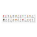 Learning Can Be Fun Alphabet Desk Strips Modern Cursive Script Pack of 30