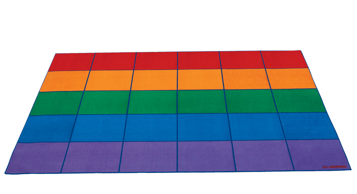 Carpet for Children 30 Colour Squares 365 x 270cm