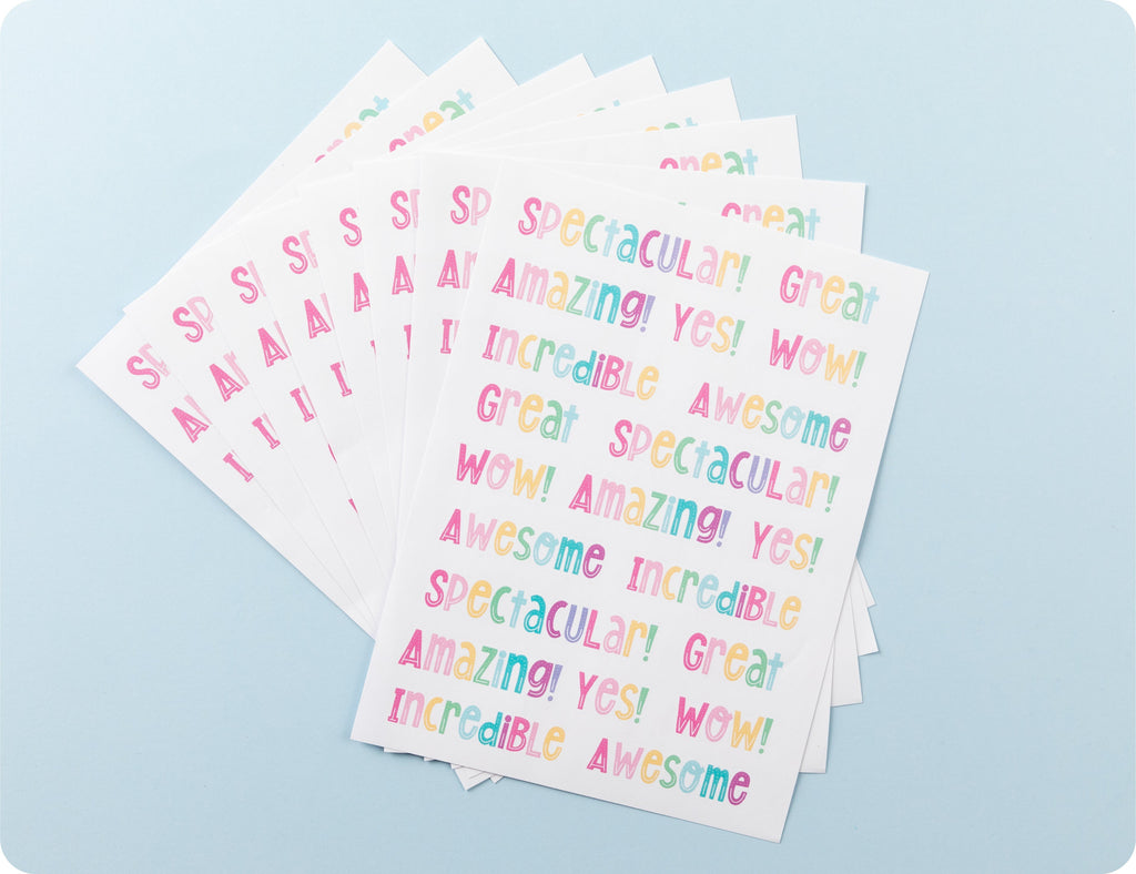 Learning Can Be Fun Rainbow Shoutouts Merit Sticker Book 168 Stickers