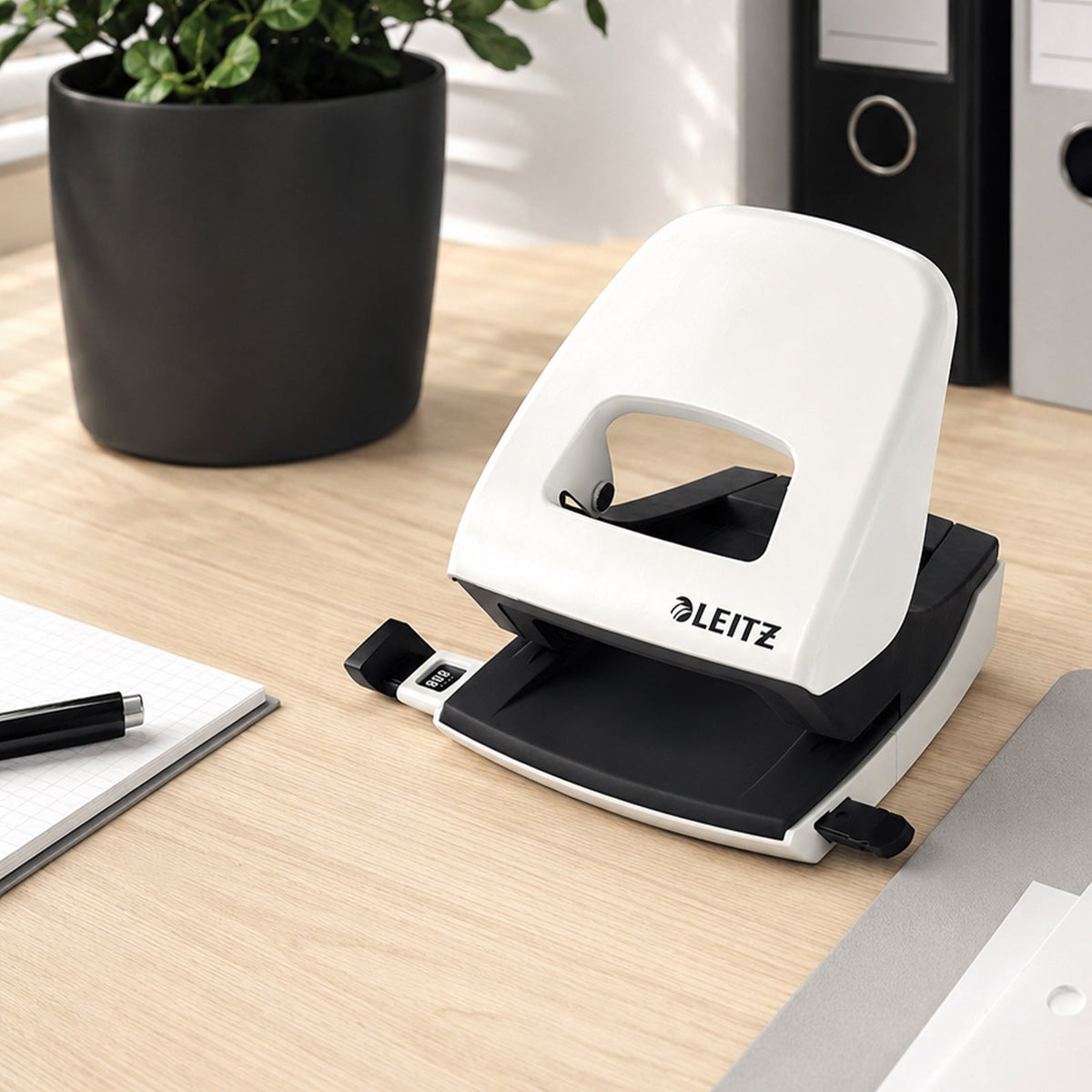 Leitz NeXXt WOW Punch 2 Hole 30 Sheet White