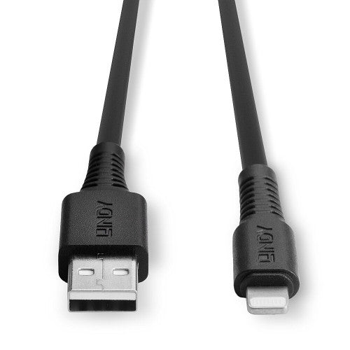 Lindy 2m USB Type A to Lightning Cable Black