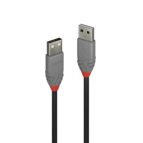 Lindy 0.2m USB 2.0 Type A to A Cable Anthra Line