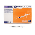 Livingstone Insulin Syringe 0.3mL 31G x 8mm Fixed Needle Box of 100