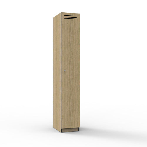 Rapidline Rapid Infinity 1 Door Melamine Locker Natural Oak / Black