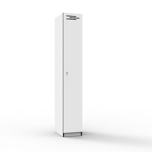 Rapidline Rapid Infinity 1 Door Melamine Locker Natural White / Black