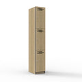 Rapidline Rapid Infinity 3 Door Melamine Locker Natural Oak / Black