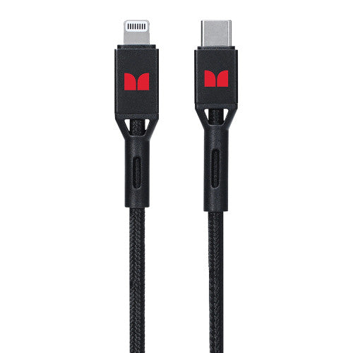 Monster Lightning to USB-C Braided Cable 1.2m Black