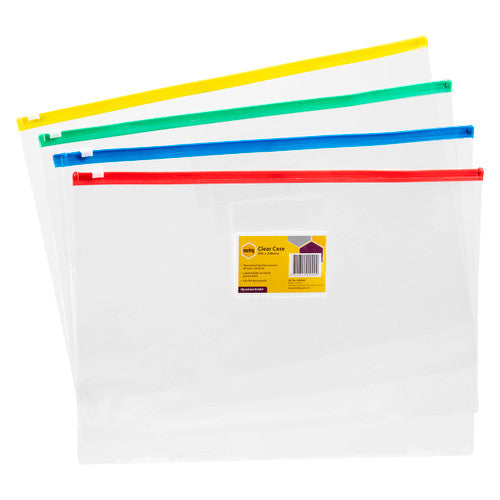 Marbig Clear Case B4 395 x 290mm Assorted Box of 12