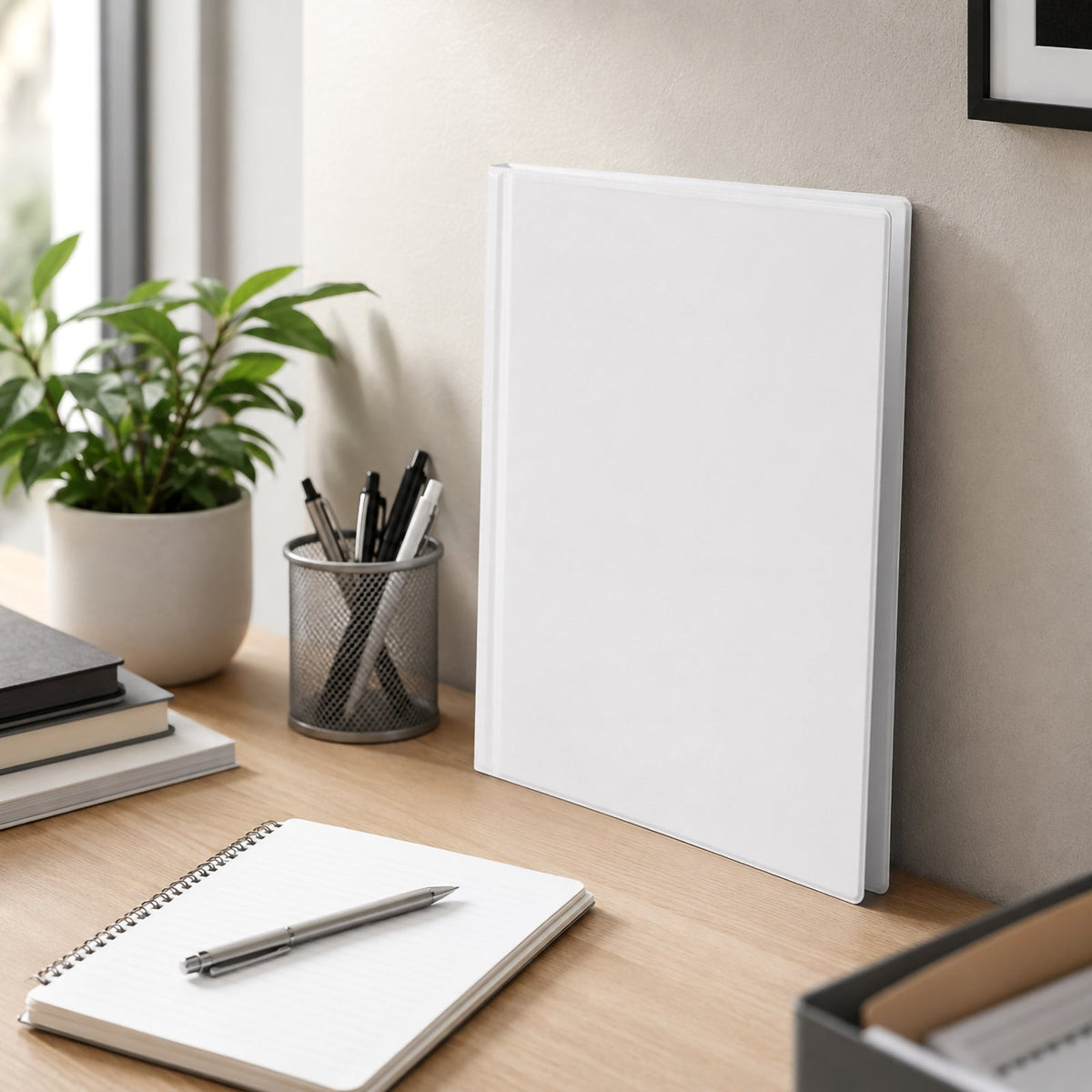 Marbig Clearview Insert Binder A4 19mm 4D Ring White
