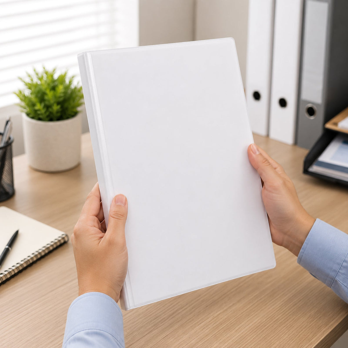 Marbig Clearview Insert Binder A4 19mm 4D Ring White