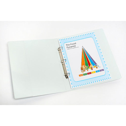 Marbig Clearview Insert Binder 32mm 3D A3 Portrait White Pack of 12