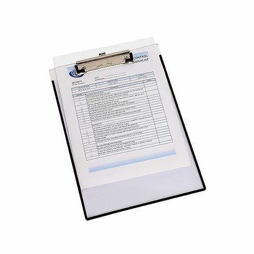 Marbig Clipboard Clearview with Insert Cover A4 Clear