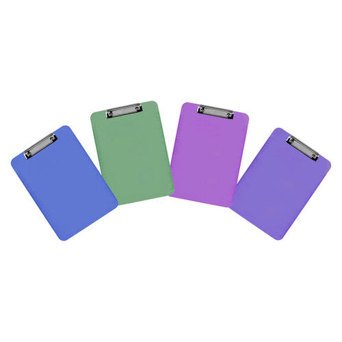 Marbig Clipboard Plastic A4 Assorted Box of 6