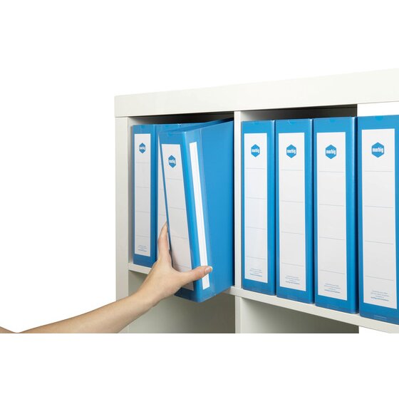 Marbig Ring Binder Deluxe 50mm 4D Polyethylene A4 Blue Box of 12